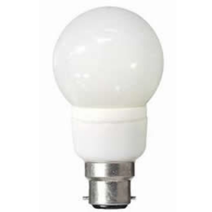 Picture of 9 Watt CFL Fancy Round Globe Light Bulb (Energy Efficient Compact Fluorescent)