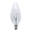 Picture of E12 240V 40 Watt Clear Candle Globe - Incandescent Chandelier Bulbs (25 Pack)