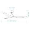 Picture of Martec Avoca 1220mm (48") | 1320mm (52") Smart DC Ceiling Fan With WIFI Remote Control