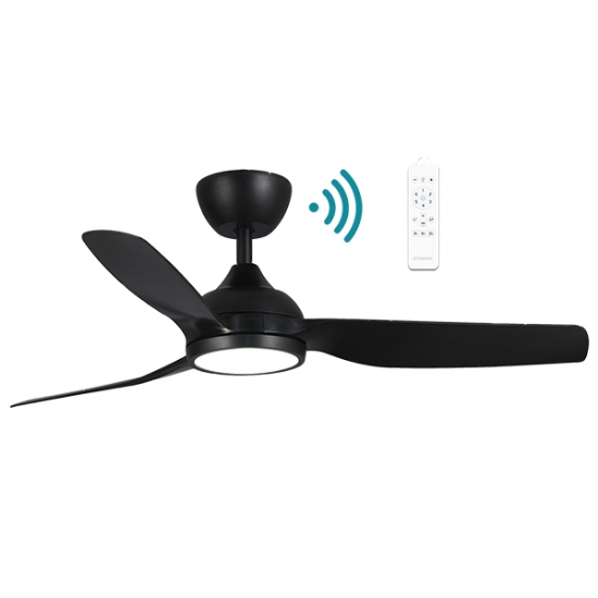 Picture of Martec Daytona DC 1320mm (52″) Smart Ceiling Fan with WIFI Remote Control + LED Light Matt Black