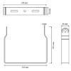 Picture of LEDVANCE AREASTER Heavy-Duty U-Bracket Kit LAL200UB for 200W Flood Lights