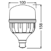 Picture of LEDVANCE LED Value High Wattage 60 27W 2700K B22D LED Bulb (Sold as 10)