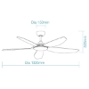 Picture of Martec Esprit DC 1320mm (52″) Smart Ceiling Fan With WIFI Remote Control