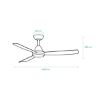 Picture of Martec Legend DC 1220mm (48") Ceiling Fan with 20W Tricolour LED Light & 23W DC Motor