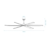 Picture of Martec Osprey DC 2050mm (80") Smart Ceiling Fan with WiFi Remote Control