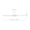 Picture of Martec Quantum DC 1220mm (48"), 1320mm (52") Ceiling Fan with Remote Control