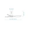 Picture of Martec Scorpion DC 1066mm (42"), 1320mm (52") Ceiling Fan With WIFI Remote Control