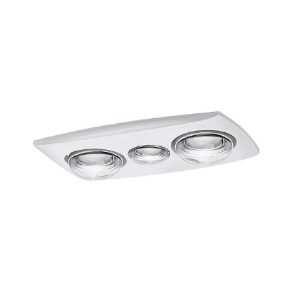 Picture of Martec Contour 2 3-in-1 Bathroom Heater with 2 x 275W Heat Lamps, Exhaust Fan & LED Light
