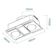 Picture of Martec Profile Panel DC 2 3-in-1 High Performance Heater Fan Exhaust with 12W Tricolour LED Light