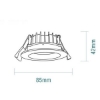 Picture of Martec Arte Mini 8W Tricolour LED CCT Downlight (Sold as 5)
