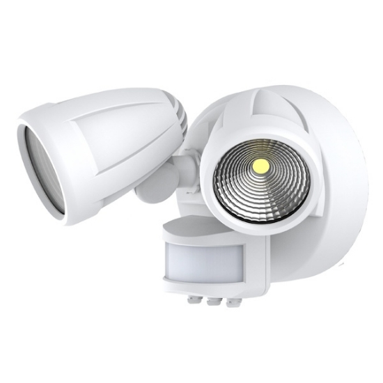 Picture of Martec Bandit 12W LED Outdoor Flood Light CCT IP54 Double Spot with Sensor Matt Black Colour (Sold as 4)