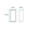 Picture of Martec Crew 12W Tricolour LED Wall Light White colour (Sold as 4)