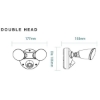 Picture of Martec Defender Double Spot 2x 10W Tricolour LED Security Light Matt Black Finish (Sold as 4)