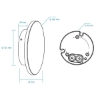 Picture of Martec Torino 9W Tricolour LED Wall Light White Colour (Sold as 2)