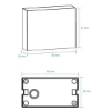 Picture of Martec Modus 6W Tricolour LED Wall Light Matt Black Finish (Sold as 2)