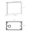 Picture of Martec Modus 6W Tricolour LED Up/Down Wall Light White Colour (Sold as 2)