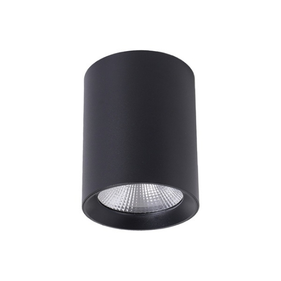 Picture of Martec Paco 10W 100mm Dia LED Downlight CCT Surface Mount Matt Black Finish (Sold as 2)