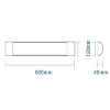 Picture of Martec Pilot 20W 600mm Tricolour LED Batten (Sold as 2)