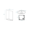 Picture of Martec Sorrento Tricolour 10W LED Exterior Wall Light Matt Black Finish (Sold as 2)