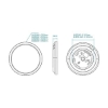 Picture of Martec Spectra LED Tricolour 36W 400mm Dimmable Ceiling Light (Sold as 2)