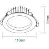 Picture of Martec Titan II 13W Quadcolour LED Downlight Matt Black Finish (Sold as 10)